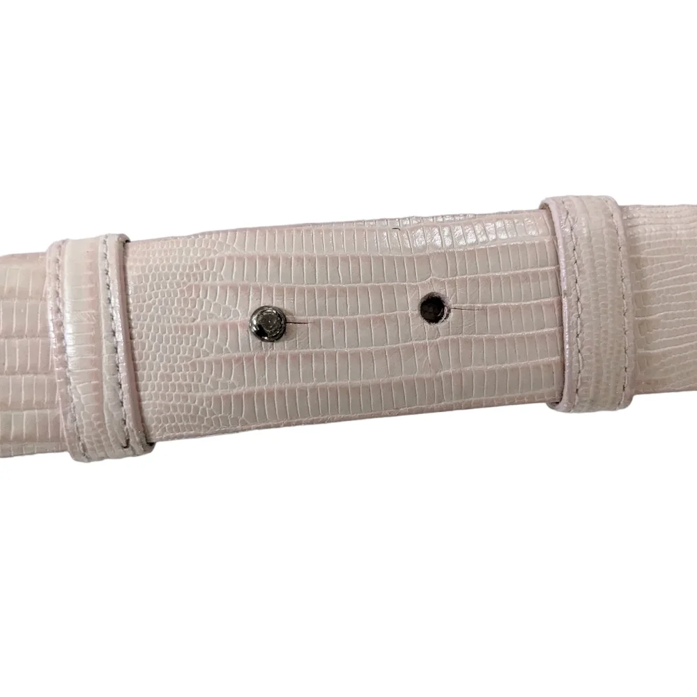Carlisle Light Pink Leather Belt Size Medium